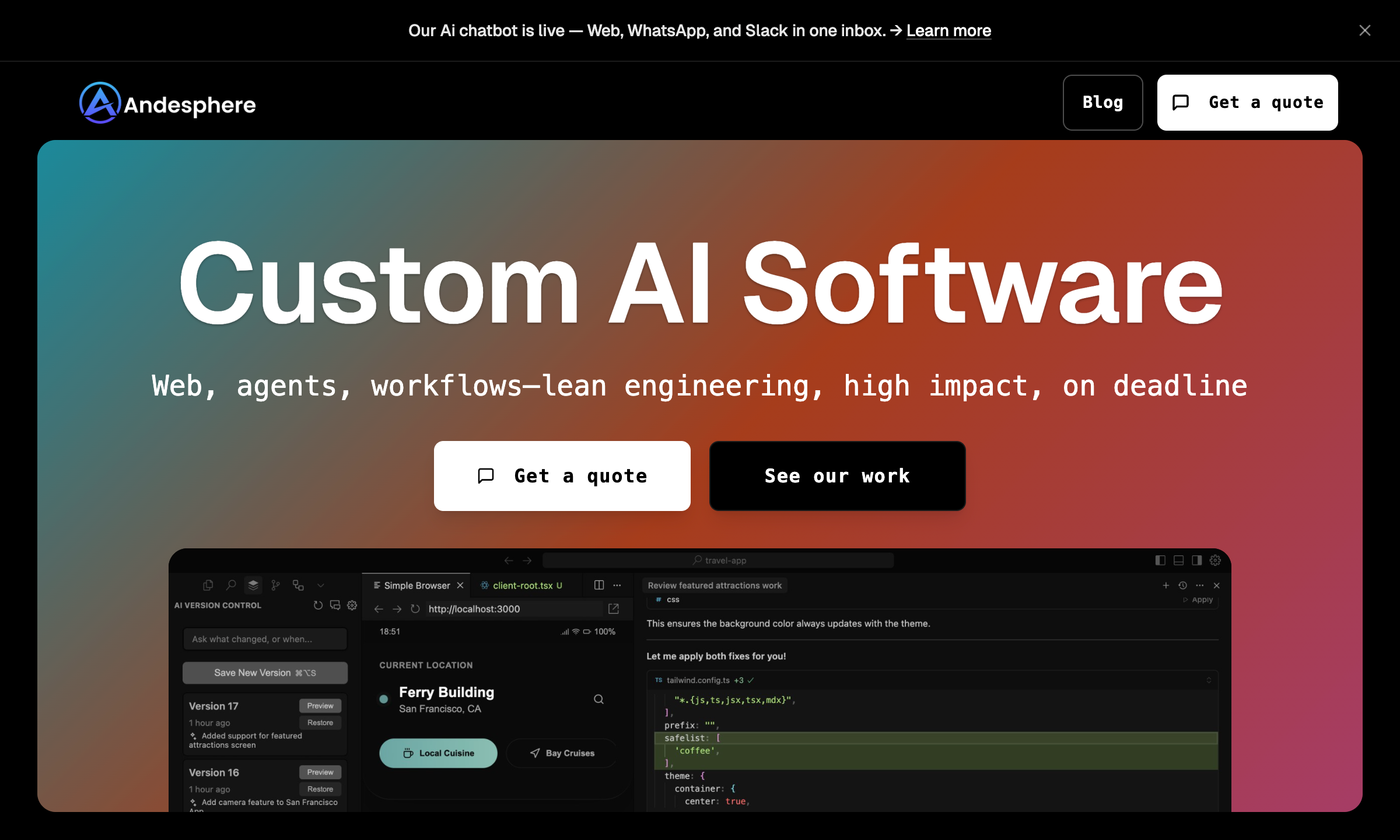 Custom Software Development London | Andesphere | Andesphere